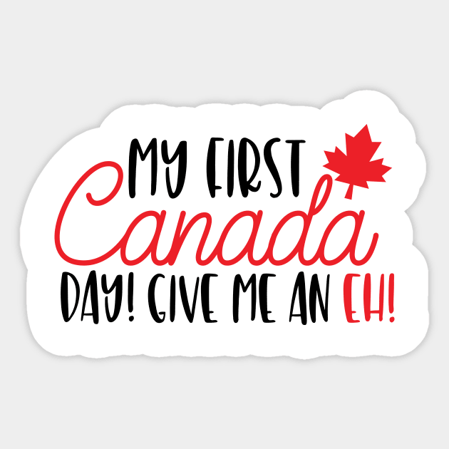 New Canadian Sticker by Uptown Girl Designs